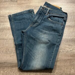 Levi’s 505 distressed Blue Denim Jeans Size 31x32”
